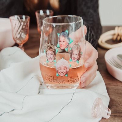 The Golden Girls Stars Stemless Wine Glass  Holds 20 Ounces Image 3