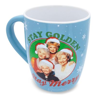 The Golden Girls "Stay Golden Stay Merry" Ceramic Coffee Mug  Holds 25 Ounces Image 1