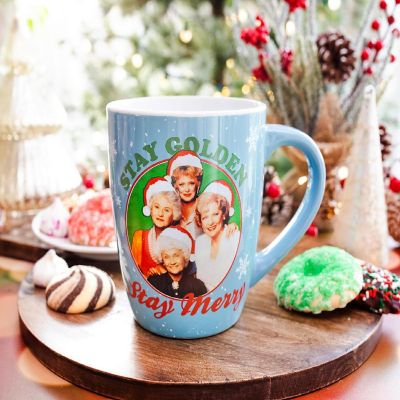 The Golden Girls "Stay Golden Stay Merry" Ceramic Coffee Mug  Holds 25 Ounces Image 2