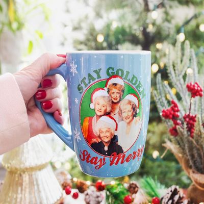 The Golden Girls "Stay Golden Stay Merry" Ceramic Coffee Mug  Holds 25 Ounces Image 3