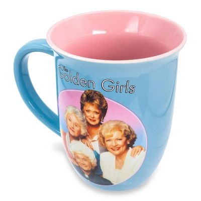 The Golden Girls "Stay Golden" Wide Rim Ceramic Coffee Mug  Holds 16 Ounces Image 1