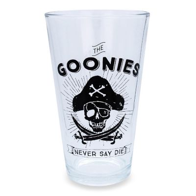 The Goonies "Never Say Die" Pint Glass  Holds 16 Ounces Image 1