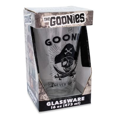 The Goonies "Never Say Die" Pint Glass  Holds 16 Ounces Image 1