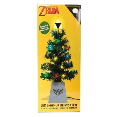 The Legend of Zelda Triforce LED USB-Powered Light-Up Desktop Holiday Tree Image 1