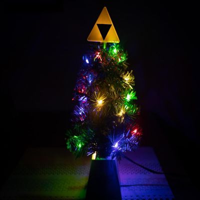 The Legend of Zelda Triforce LED USB-Powered Light-Up Desktop Holiday Tree Image 3