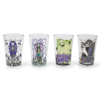 The Nightmare Before Christmas Characters 1.5-Ounce Mini Glasses  Set Of 4 Image 1