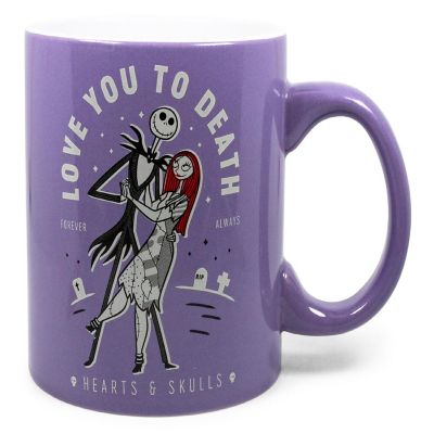 The Nightmare Before Christmas "Love You To Death" Ceramic Mug  Holds 20 Ounces Image 1