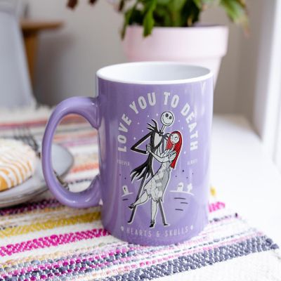 The Nightmare Before Christmas "Love You To Death" Ceramic Mug  Holds 20 Ounces Image 1