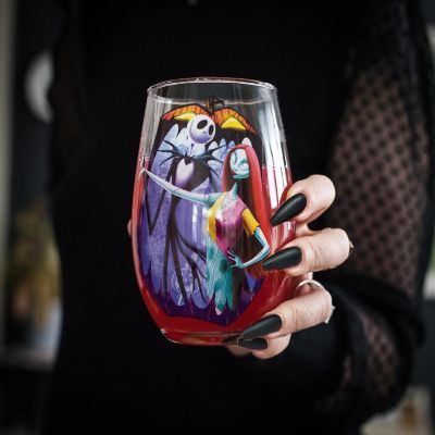 The Nightmare Before Christmas "Meant To Be" Stemless Glass  Holds 20 Ounces Image 3