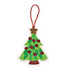 Thumbprint Christmas Tree Ornament Craft Kit - Makes 12 Image 1