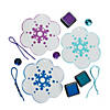 Thumbprint Snowflake Christmas Ornament Craft Kit - Makes 12 Image 1