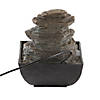 Tiered Rock Formation Tabletop Fountain 5.25X5.25X7" Image 1