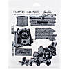 Tim Holtz Cling Stamps 7"X8.5"- Dearly Departed Image 1