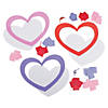 Tissue Paper Heart Craft Kit- Makes 12 Image 1