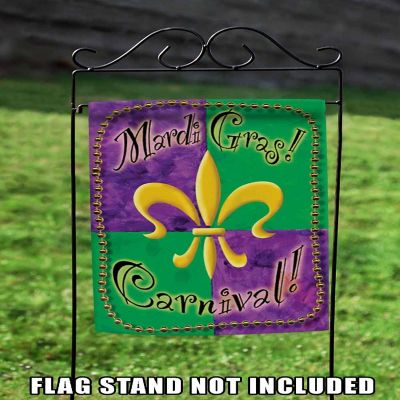 Toland Home Garden 12.5" x 18" Mardi Gras Beads Garden Flag Image 2