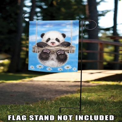 Toland Home Garden 12.5" x 18" Panda Playtime Garden Flag Image 2