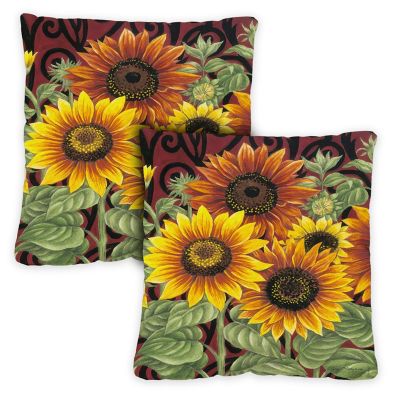 Toland Home Garden 18" x 18" Sunflower Medley 18 x 18 Inch Indoor/Outdoor Pillow Case Image 1