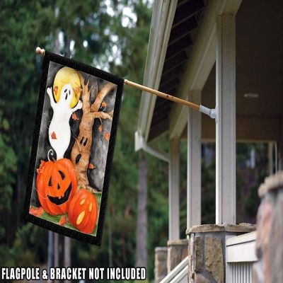 Toland Home Garden 28" x 40" Halloween Scene House Flag Image 2