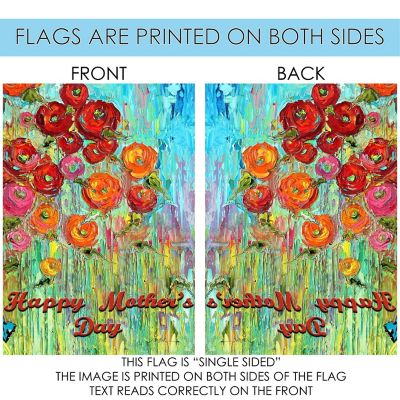 Toland Home Garden 28" x 40" Mothers Day Flowers House Flag Image 3