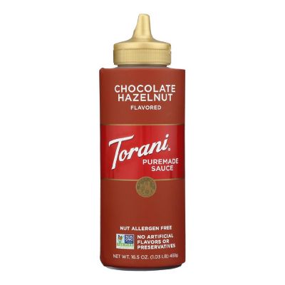 Torani - Sauce Puremade Chocolate Hazelnut - Case of 4-16.5 FZ Image 1