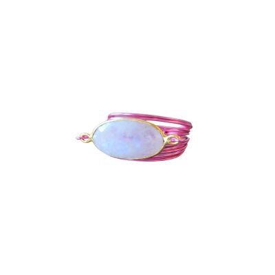 Torrey Ring Hot Pink Moonstone Image 1