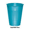 Touch Of Color Bermuda Blue 16 Oz Plastic Cups - 60 Pc. Image 1