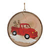 Tractor And Truck Disc Ornament (Set Of 12) 4"H Wood Image 1