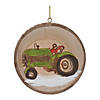 Tractor And Truck Disc Ornament (Set Of 12) 4"H Wood Image 2