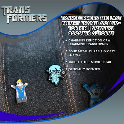 Transformers The Last Knight Enamel Collector Pin  Sqweeks Scooter Autobot Image 3