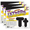 TREND Black 4-Inch Casual Uppercase/Lowercase Combo Pack Ready Letters, 182 Per Pack, 3 Packs Image 1