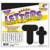 TREND Black 4-Inch Casual Uppercase/Lowercase Combo Pack Ready Letters, 182 Per Pack, 3 Packs Image 2