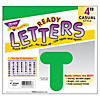 TREND Green 4" Casual Uppercase Ready Letters, 6 Packs Image 2