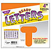 TREND Orange 4" Casual Uppercase Ready Letters, 6 Packs Image 2