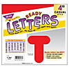 TREND Red 4" Casual Uppercase Ready Letters, 6 Packs Image 2
