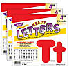 TREND Red 4-Inch Casual Uppercase/Lowercase Combo Pack Ready Letters, 182 Per Pack, 3 Packs Image 1