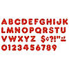 TREND Red Sparkle 4" Casual Uppercase Ready Letters, 3 Packs Image 1