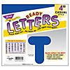 TREND Royal Blue 4" Casual Uppercase Ready Letters, 6 Packs Image 2