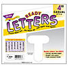 TREND White 4" Casual Uppercase Ready Letters, 6 Packs Image 2
