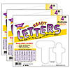 TREND White 4-Inch Casual Uppercase/Lowercase Combo Pack Ready Letters, 182 Per Pack, 3 Packs Image 1