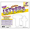 TREND White 4-Inch Casual Uppercase/Lowercase Combo Pack Ready Letters, 182 Per Pack, 3 Packs Image 2