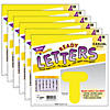 TREND Yellow 4" Casual Uppercase Ready Letters, 6 Packs Image 1