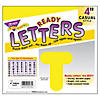 TREND Yellow 4" Casual Uppercase Ready Letters, 6 Packs Image 2