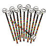 Trick-or-Treat Pencils with Skull Toppers - 12 Pc. Image 1