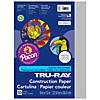 Tru-Ray Construction Paper, Gray, 9" x 12", 50 Sheets Per Pack, 10 Packs Image 1