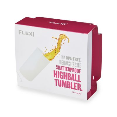 True Flexi Clear Silicone Highball Tumblers by True Image 3