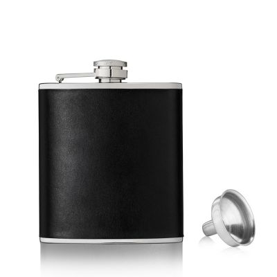 True Monte Carlo 6 oz Faux Leather Flask Image 1