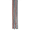 Tub of Red, Silver & Blue Beaded Necklaces Image 1