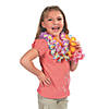 Two-Tone Flower Polyester Leis - 12 Pc. Image 1