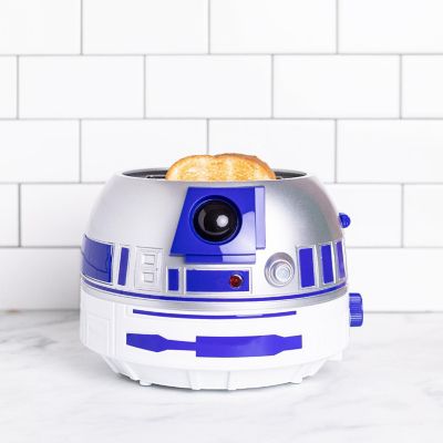Uncanny Brands Star Wars R2-D2 Deluxe Toaster - Lights-Up and Makes Sounds Like Artoo Image 2