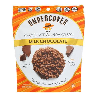Undercover Quinoa - Crispy Quinoa Milk Choco - Case of 12 - 2 OZ Image 1